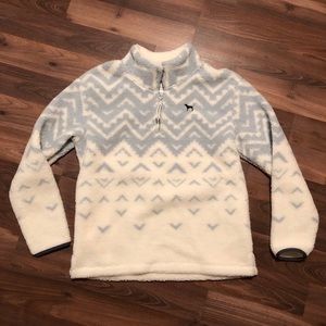 PINK Sherpa Quarter Zip